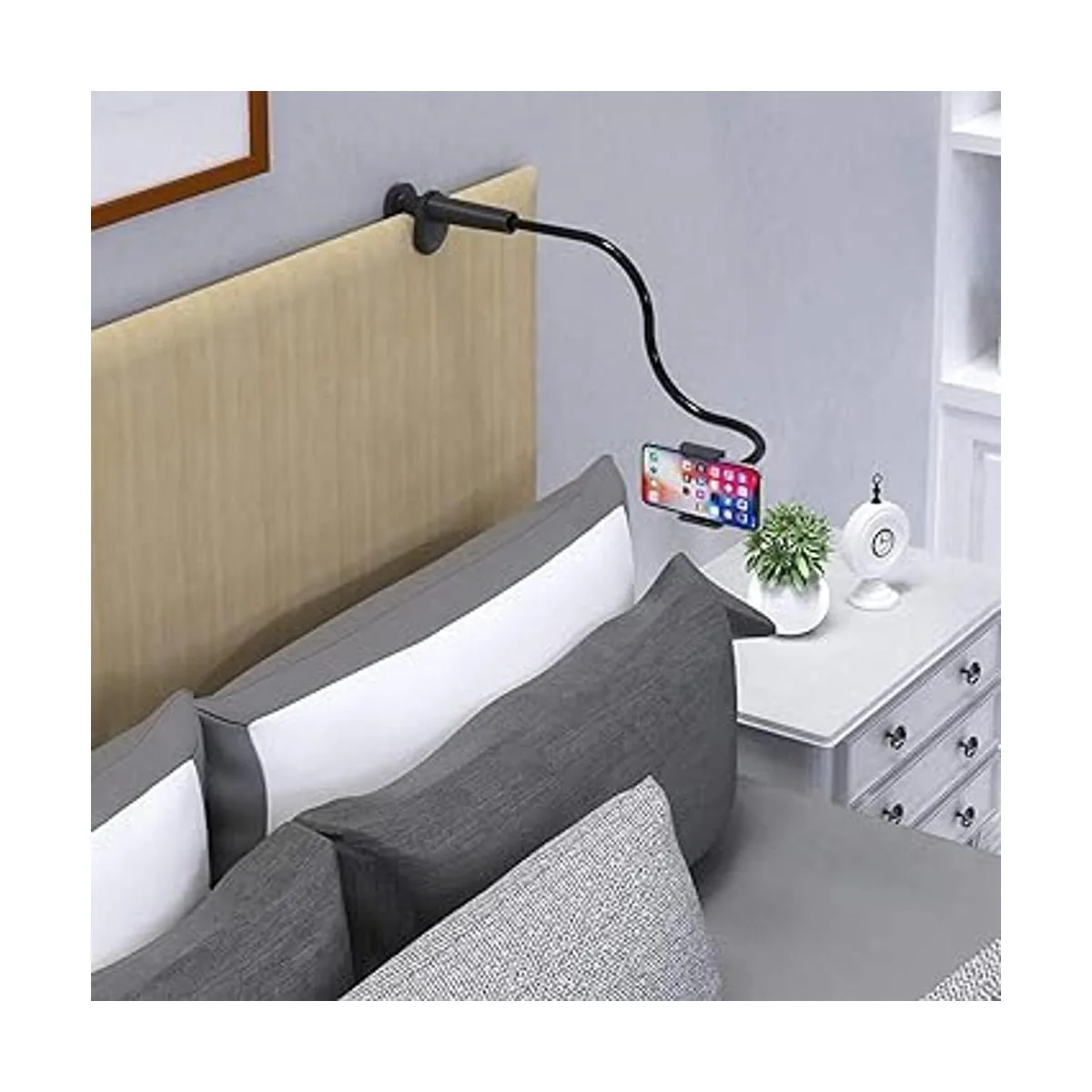 SHAWE Soporte para teléfono para cama con cuello de