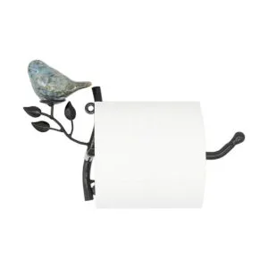 OwlGift Soporte de papel higiénico de metal montado en la_3