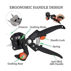 Krewey Kit de podadora de herramientas de injerto de