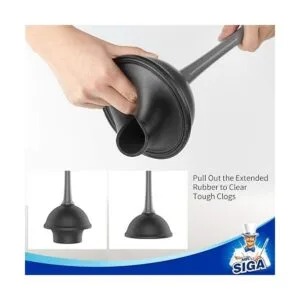 MR.SIGA Juego de desatascador y cepillo para inodoro_3