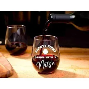 Copa de vino sin tallo para enfermeras primera bebida de_3