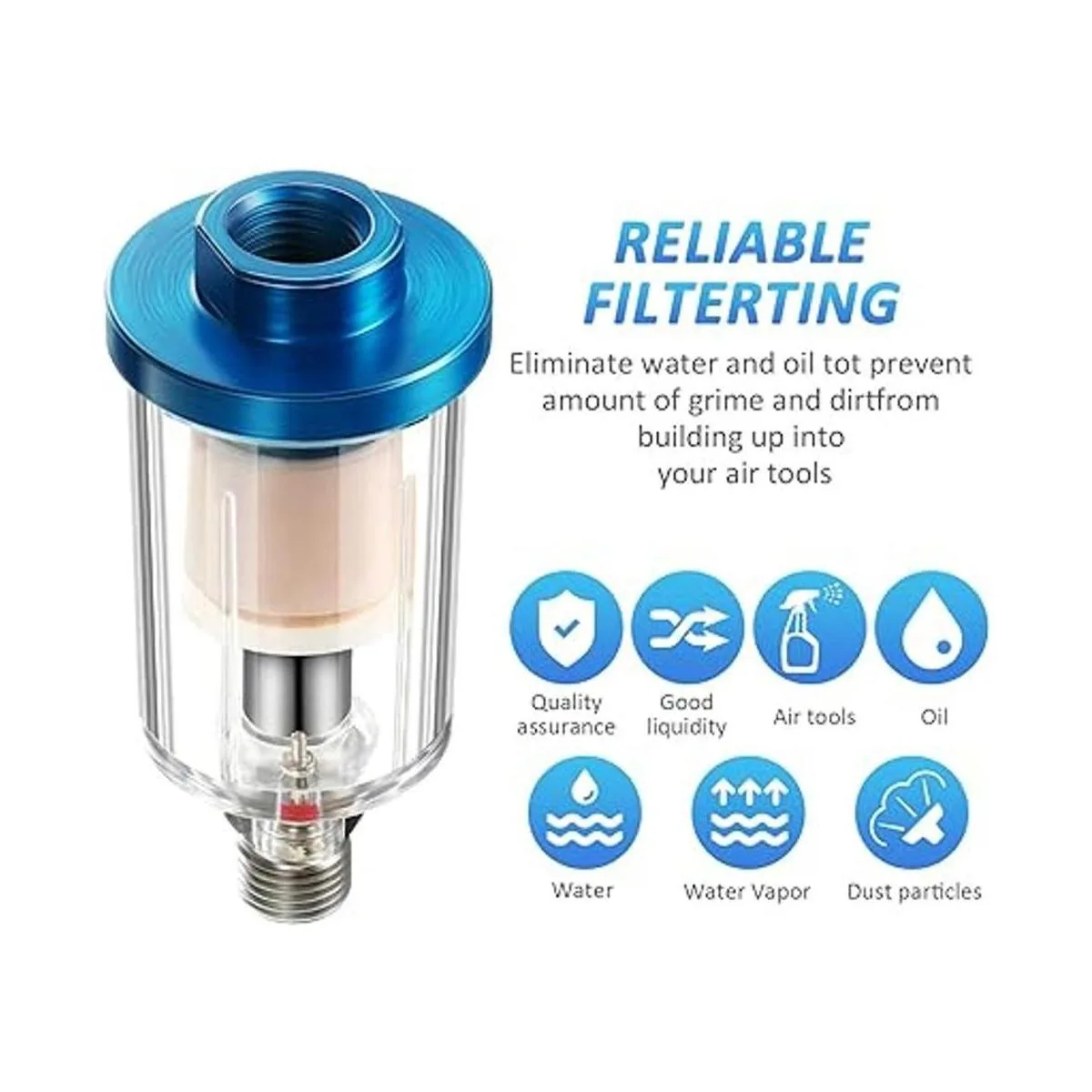 Filtro separador de aceite de agua filtro de aerógrafo_5