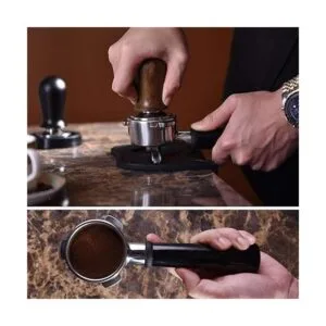 Matow Tamper de café calibrado de 2.087 in con mango de