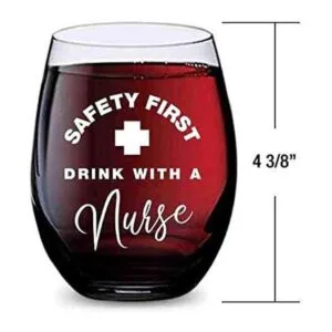 Copa de vino sin tallo para enfermeras primera bebida de_2