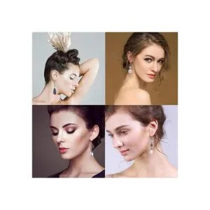 SUNNYCLUE 1 caja DIY 10 pares de pendientes de porcelana