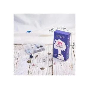 SUNNYCLUE 1 caja DIY 10 pares de pendientes de porcelana