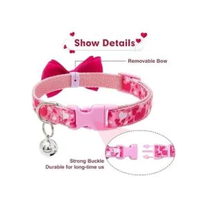 PUPTECK Collar de perro de primavera con campana