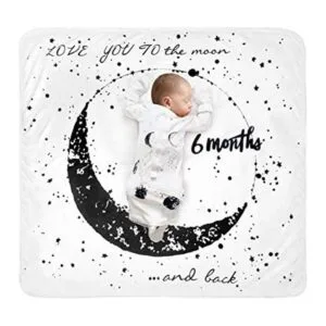Manta mensual de hitos para bebé luna manta de mes_1
