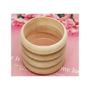 Penta Angel Pulsera de madera 4pcs 3.1 in sin terminar_4