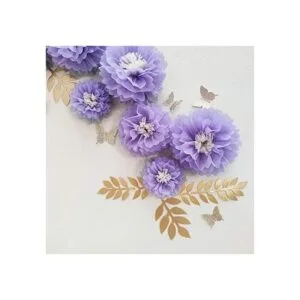 Mybbshower Juego de 9 pompones de papel de seda de 7 a 9_5