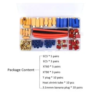 FPVKing 102pcs XT60 XT90 EC3 EC5 TPlug Deans