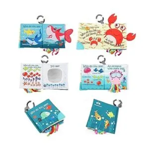 Libro de tela suave para peces juguetes para bebés_2