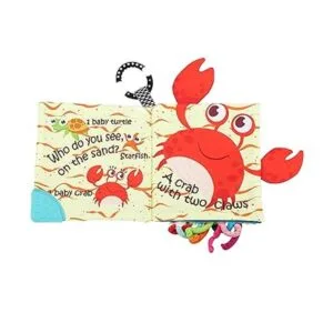 Libro de tela suave para peces juguetes para bebés_3
