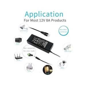 IEIK 12V 8A 96W Adaptador de fuente de alimentación AC a_2