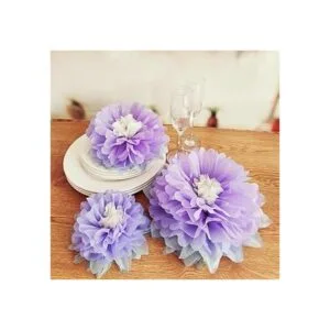 Mybbshower Juego de 9 pompones de papel de seda de 7 a 9_2