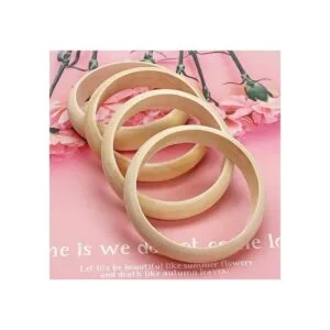 Penta Angel Pulsera de madera 4pcs 3.1 in sin terminar_3