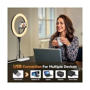 TODI Anillo de luz de 12 pulgadas con soporte de trípode_5