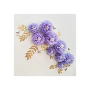 Mybbshower Juego de 9 pompones de papel de seda de 7 a 9_4