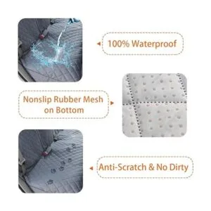 Honest Bench Fundas de asiento de coche para perro con