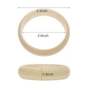 Penta Angel Pulsera de madera 4pcs 3.1 in sin terminar_2