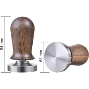 Matow Tamper de café calibrado de 2.087 in con mango de