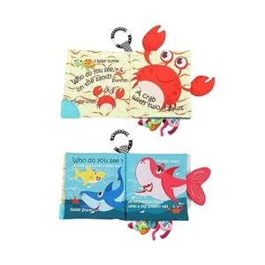 Libro de tela suave para peces juguetes para bebés_5