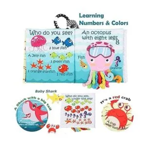 Libro de tela suave para peces juguetes para bebés_6