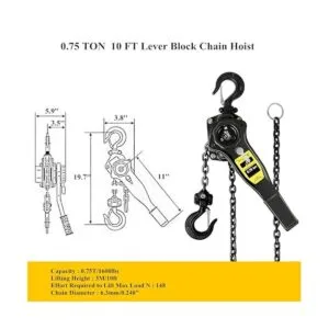 Polipasto manual de palanca viene a lo largo de 34_3