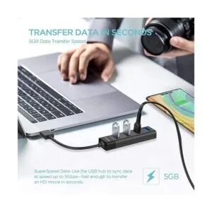 KEYMOX Hub USB 3.0 de 4 puertos concentrador USB de_3