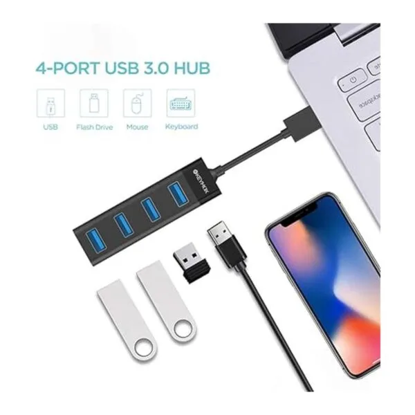 KEYMOX Hub USB 3.0 de 4 puertos concentrador USB de_2