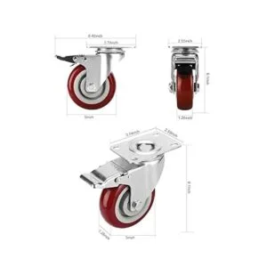 Ruedas giratorias PRITEK RED_3