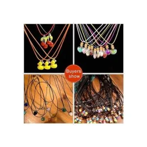 60 cuerdas enceradas para collar a granel para hacer