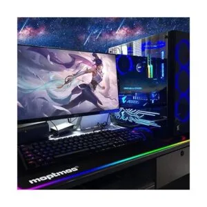 Alfombrilla de mouse RGB para juegos con diseño de dragón_2