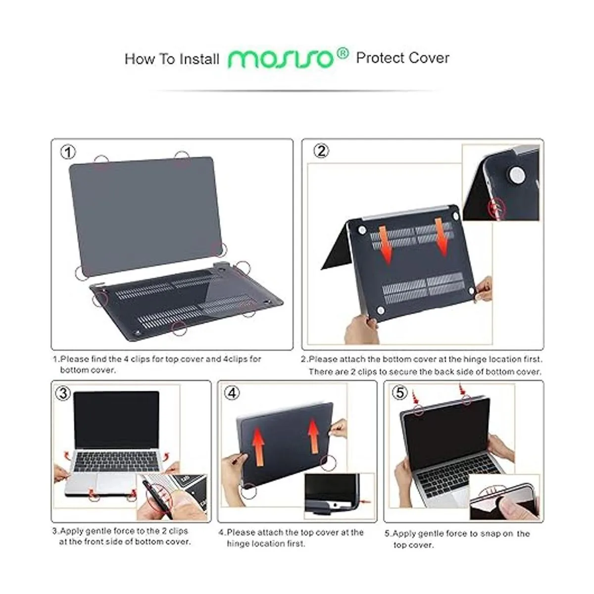 MOSISO Funda rígida de plástico y protector de teclado_5