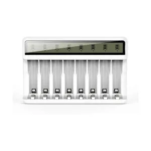POWEROWL Cargador de batería AA AAA de 8 bahías con_1