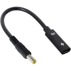 Cable de carga tipo C USBC hembra a DCRectángulo para_1