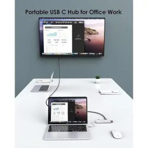 LENTION Hub USB C con HDMI 4K 3 USB 3.0 lector de_5