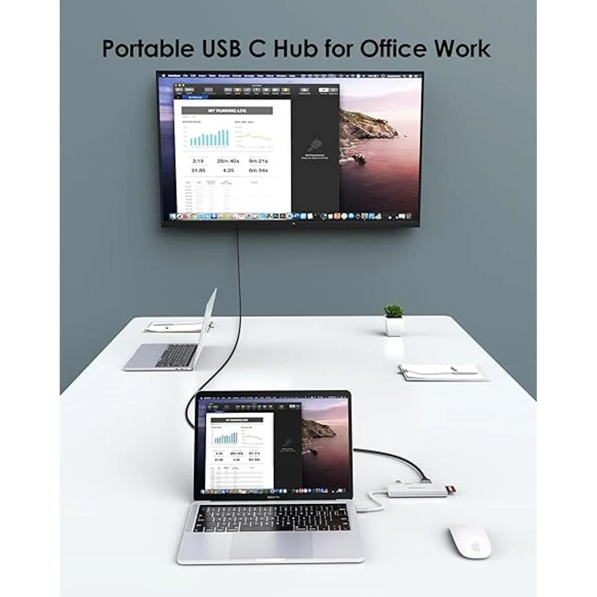 LENTION Hub USB C con HDMI 4K 3 USB 3.0 lector de_5