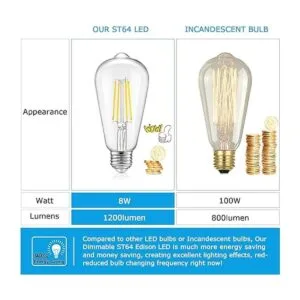 Bombillas LED vintage Edison regulables de 100 W_4