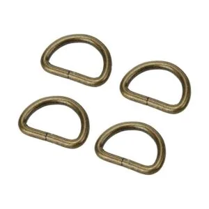 Hebilla de anillo en D de metal no soldada de 1 pulgada de_1