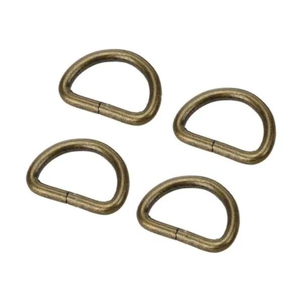 Hebilla de anillo en D de metal no soldada de 1 pulgada de_1