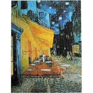 Rompecabezas Moruska Cafe Terrace at Night by Vincent Van_4
