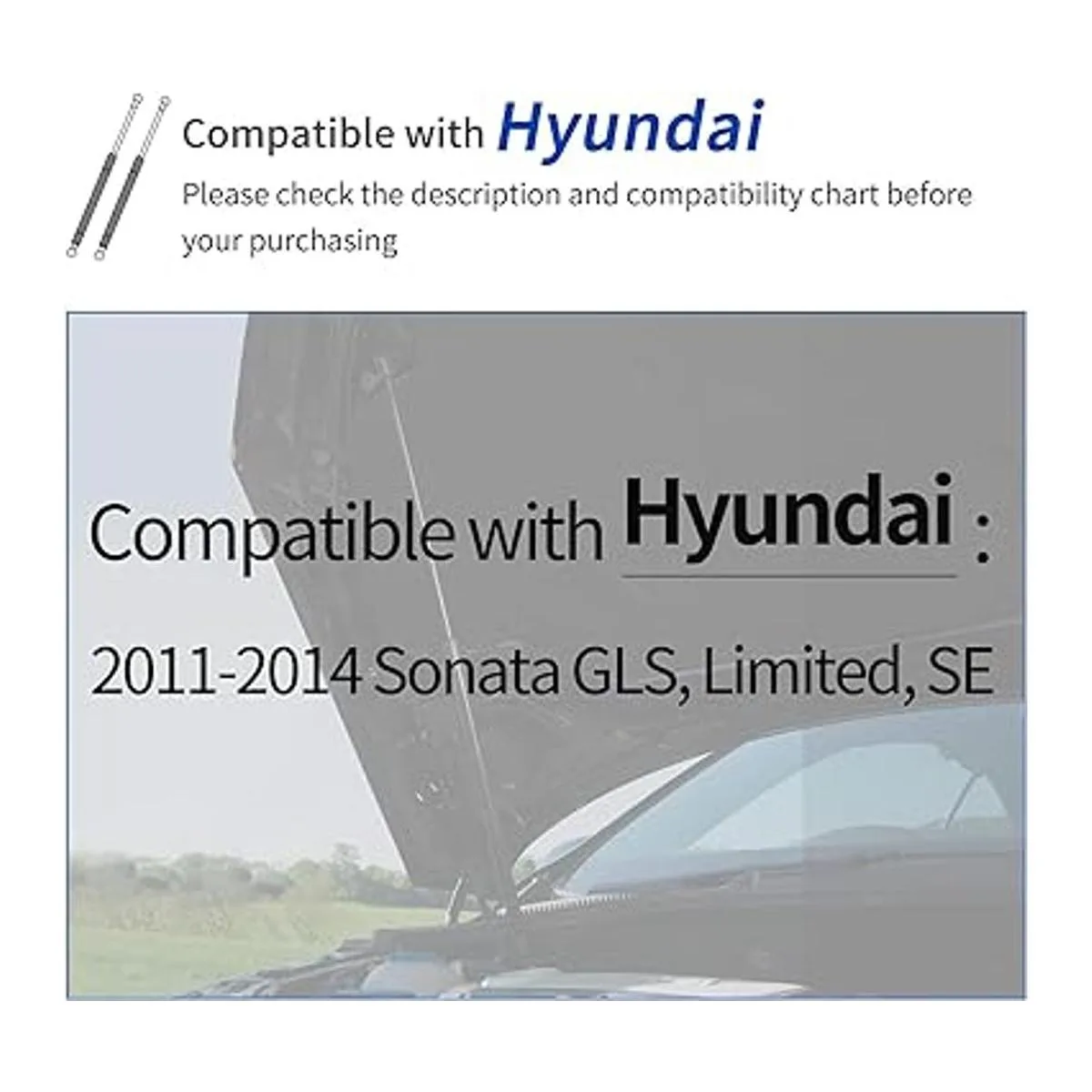 OTUAYAUTO Soporte para capó delantero repuesto para_2