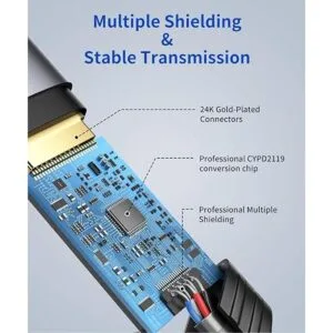 Adaptador USB tipo C a DisplayPort 4K60Hz JSAUX C a_6