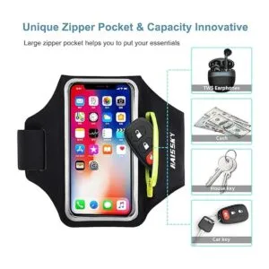 Brazalete de correr para teléfono celular con bolsillo con_2