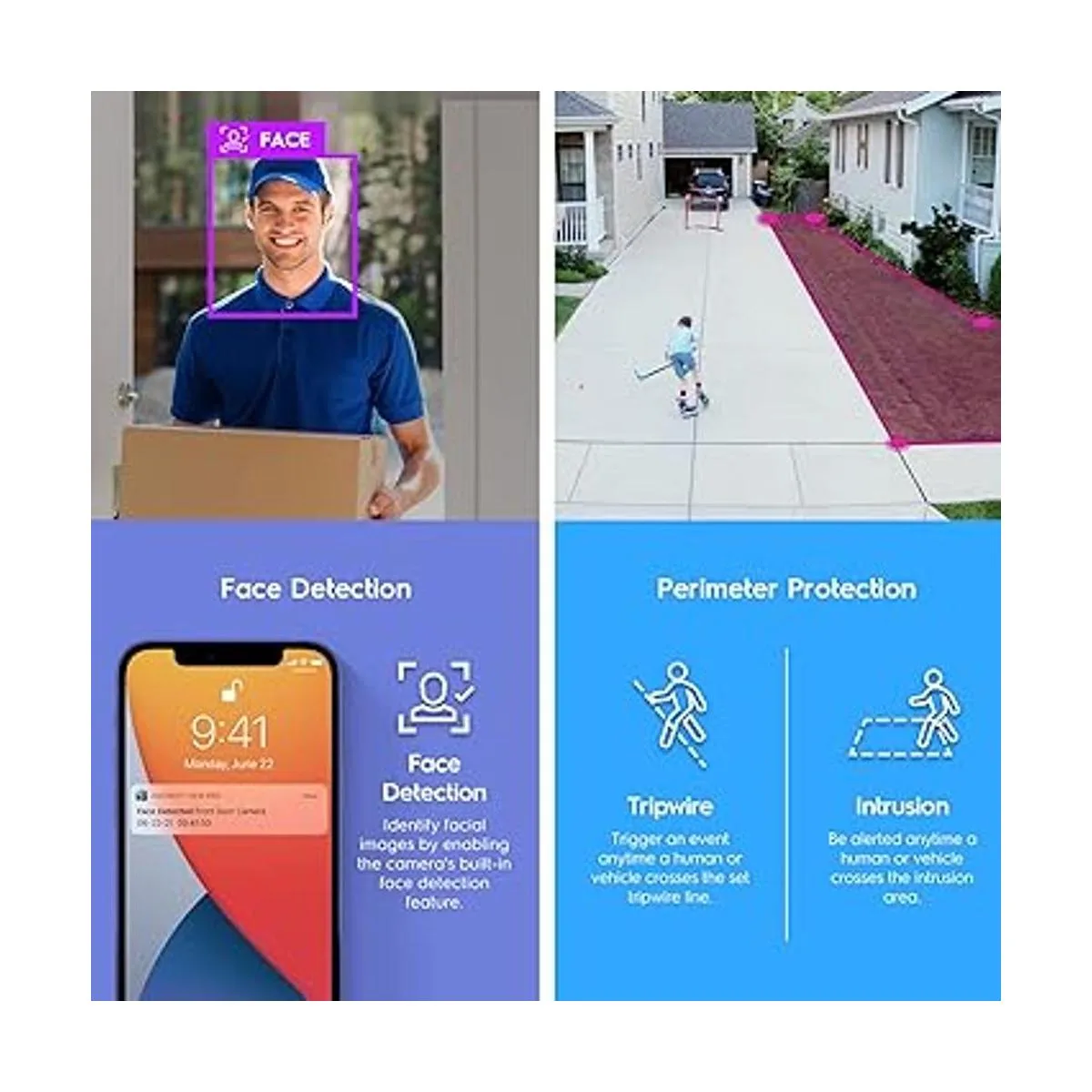 Amcrest Cámara IP 4K PoE AI UltraHD 8MP de seguridad para_4