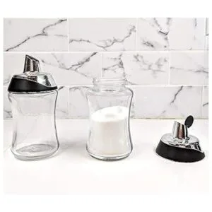 JM Design Dispensador de azúcar y coctelera para café