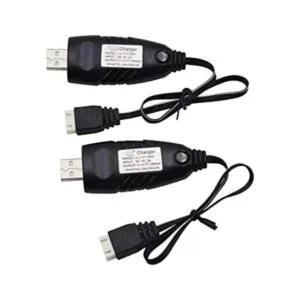 Blomiky Paquete de 2 cables de carga USB de 11.1 V para RC_1