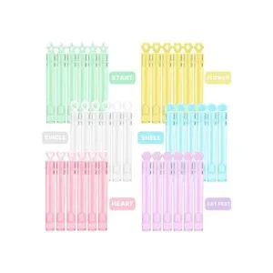 Paquete de 72 unidades 6 colores 6 estilos mini varita