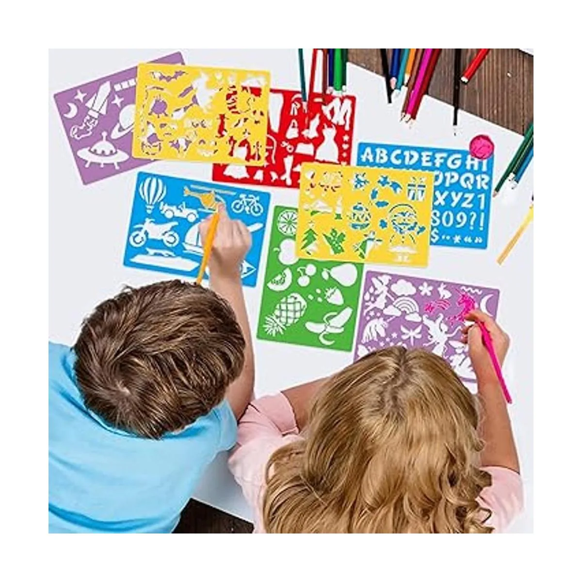 Kit de dibujo de plantillas para niños 25 plantillas de